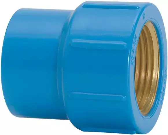 Luva Soldavel Azul bucha de latao 25mmX1/2 Amanco 24Peças